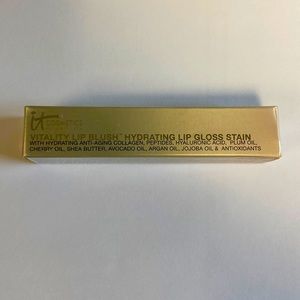 it Cosmetics Vitality Lip Blush™️ Hydrating Lip Gloss Stain in Je Ne Se Quoi NIB